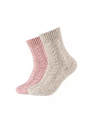 CAMANO | Damen Socken 2er Pkg dusty rose | 